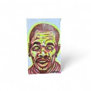 Artisan Vibrant Portrait Illustration - Pink and Yellow